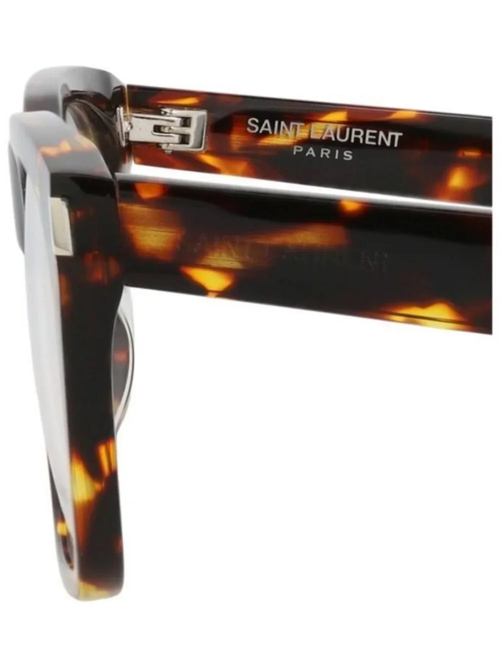 New Saint Laurent Mens Square/Rectangle Havana Havana Transparent Fashion Design